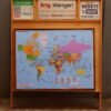 IMG_2533 Local Mahogany-Framed World Map